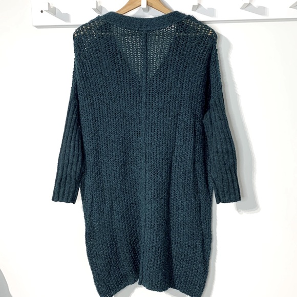Free People TEAL Genteel Sweater Dress Sz S - Picture 8 of 9
